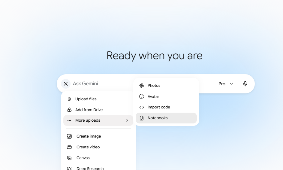 Gemini + Notebooks (Amazing combo)